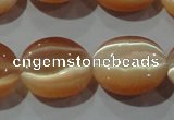 CCT696 15 inches 10*12mm oval cats eye beads wholesale