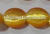 CCT697 15 inches 10*12mm oval cats eye beads wholesale