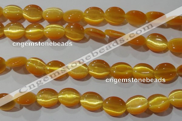 CCT697 15 inches 10*12mm oval cats eye beads wholesale