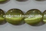 CCT699 15 inches 10*12mm oval cats eye beads wholesale