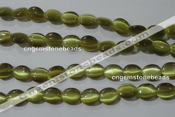 CCT699 15 inches 10*12mm oval cats eye beads wholesale