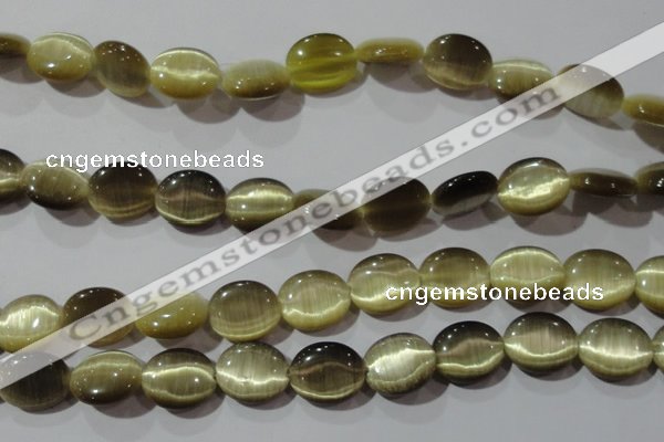 CCT700 15 inches 10*12mm oval cats eye beads wholesale