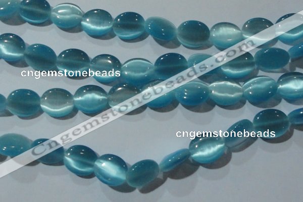 CCT701 15 inches 10*12mm oval cats eye beads wholesale