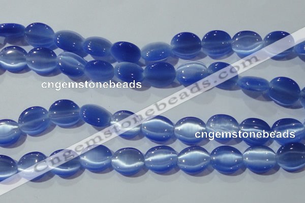 CCT702 15 inches 10*12mm oval cats eye beads wholesale