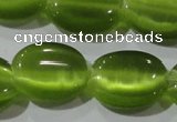 CCT703 15 inches 10*12mm oval cats eye beads wholesale