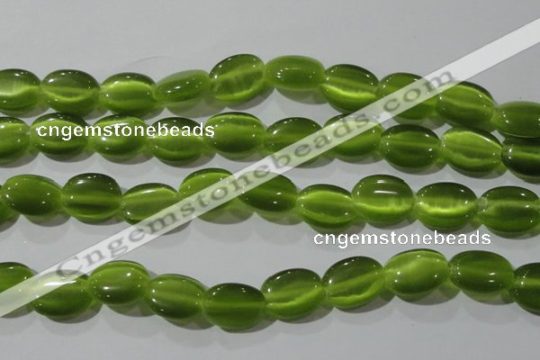 CCT703 15 inches 10*12mm oval cats eye beads wholesale