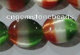 CCT706 15 inches 10*12mm oval cats eye beads wholesale