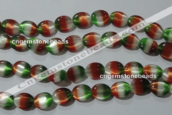 CCT706 15 inches 10*12mm oval cats eye beads wholesale
