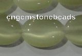 CCT722 15 inches 10*14mm oval cats eye beads wholesale