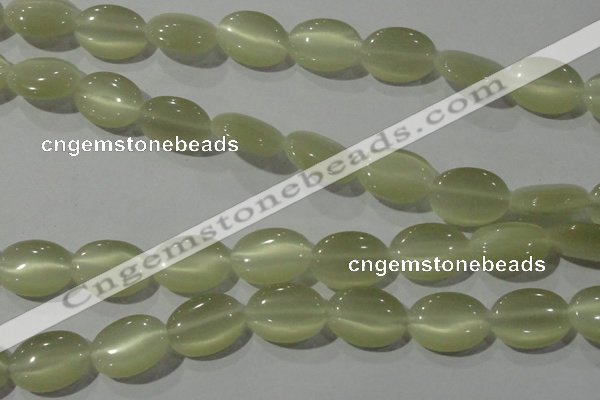 CCT722 15 inches 10*14mm oval cats eye beads wholesale