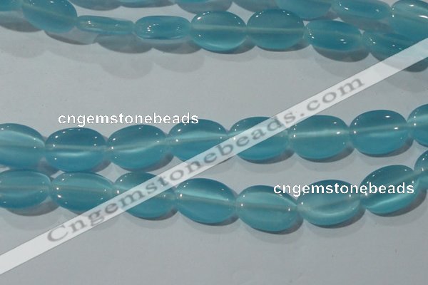 CCT729 15 inches 10*14mm oval cats eye beads wholesale