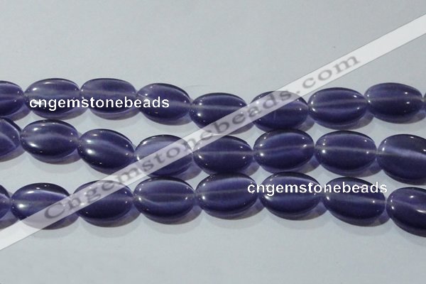 CCT731 15 inches 10*14mm oval cats eye beads wholesale