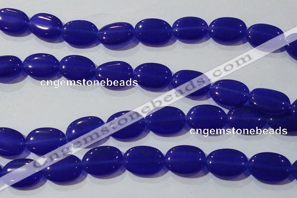 CCT732 15 inches 10*14mm oval cats eye beads wholesale