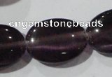 CCT733 15 inches 10*14mm oval cats eye beads wholesale