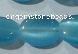 CCT752 15 inches 11*15mm oval cats eye beads wholesale