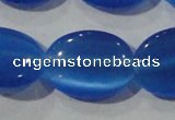 CCT753 15 inches 11*15mm oval cats eye beads wholesale