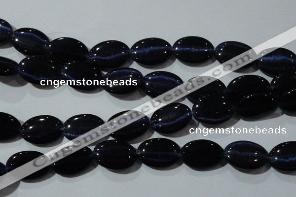 CCT754 15 inches 11*15mm oval cats eye beads wholesale