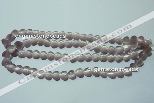 CCT961 15 inches 10*10mm faceted heart cats eye beads wholesale