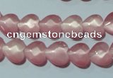 CCT962 15 inches 10*10mm faceted heart cats eye beads wholesale