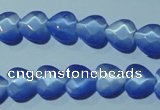 CCT964 15 inches 10*10mm faceted heart cats eye beads wholesale