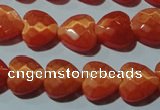 CCT971 15 inches 12*12mm faceted heart cats eye beads wholesale