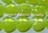 CCT985 15 inches 16*16mm faceted heart cats eye beads wholesale