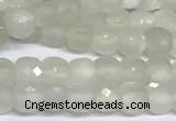 CCU1001 15 inches 4mm faceted cube moonstone beads