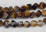 CCU104 15.5 inches 6*6mm cube yellow tiger eye beads wholesale