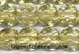 CCU1050 15 inches 8mm faceted cube citrine beads