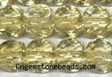 CCU1050 15 inches 8mm faceted cube citrine beads