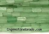 CCU1087 15 inches 2*4mm cuboid green aventurine jade beads