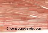 CCU1088 15 inches 2*4mm cuboid cherry quartz beads