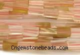 CCU1095 15 inches 2*4mm cuboid cherry quartz beads