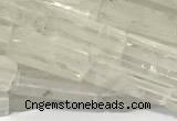 CCU1131 15 inches 4*13mm cuboid white crystal beads