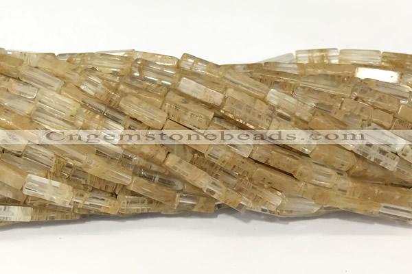 CCU1140 15 inches 4*13mm cuboid cherry quartz beads