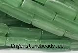 CCU1163 15 inches 4*13mm cuboid green aventurine jade beads