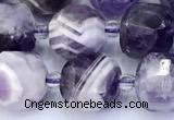 CCU1291 15 inches 9mm - 10mm faceted cube dogtooth amethyst beads