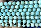 CCU1418 15 inches 6mm - 7mm faceted cube amazonite gemstone beads