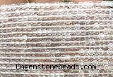 CCU1600 15 inches 2.5mm faceted cube white crystal beads