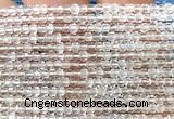 CCU1618 15 inches 2.5mm faceted cube topaz quartz beads