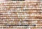 CCU1633 15 inches 2.5mm faceted cube sunstone gemstone beads