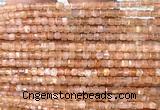 CCU1634 15 inches 2.5mm faceted cube golden sunstone beads