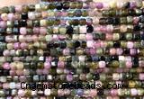 CCU1642 15 inches 2.5mm faceted cube tourmaline gemstone beads