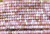 CCU1671 15 inches 2.5mm faceted cube natural pink opal beads