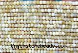 CCU1672 15 inches 2.5mm faceted cube yellow opal beads wholesale
