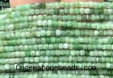 CCU1684 15 inches 2.5mm faceted cube emerald gemstone beads