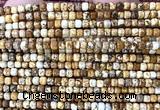 CCU1706 15 inches 2.5mm faceted cube picture jasper beads