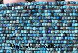 CCU1713 15 inches 2.5mm faceted cube azurite gemstone beads