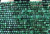 CCU1714 15 inches 2.5mm faceted cube malachite gemstone beads