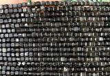 CCU1726 15 inches 2.5mm faceted cube rainbow obsidian beads